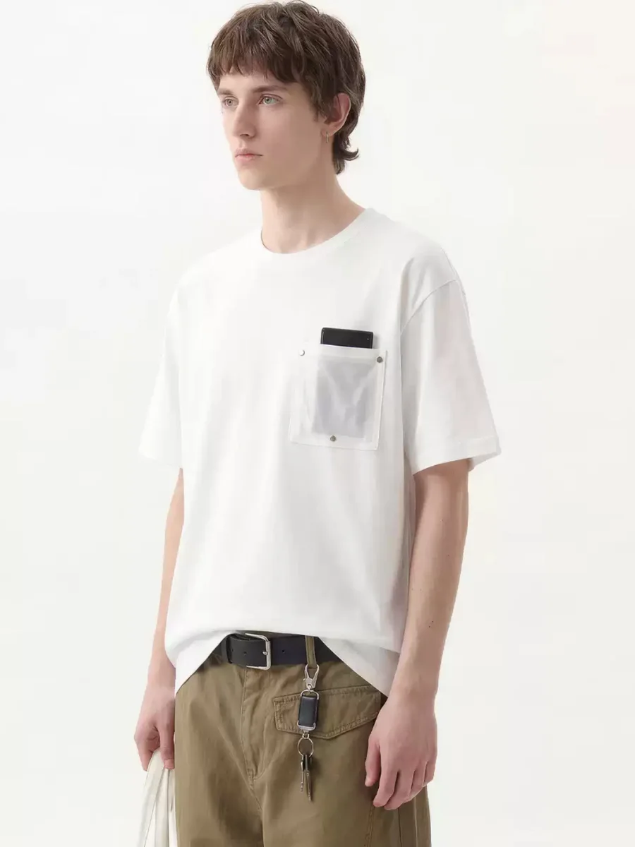 Wonderful Story | Retro Studded Patchwork Crew Neck T-Shirt - 3