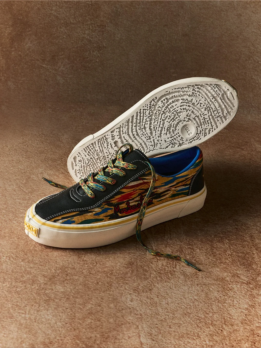 EQLZ | Etles Pattern Low Top Skate Sneakers
