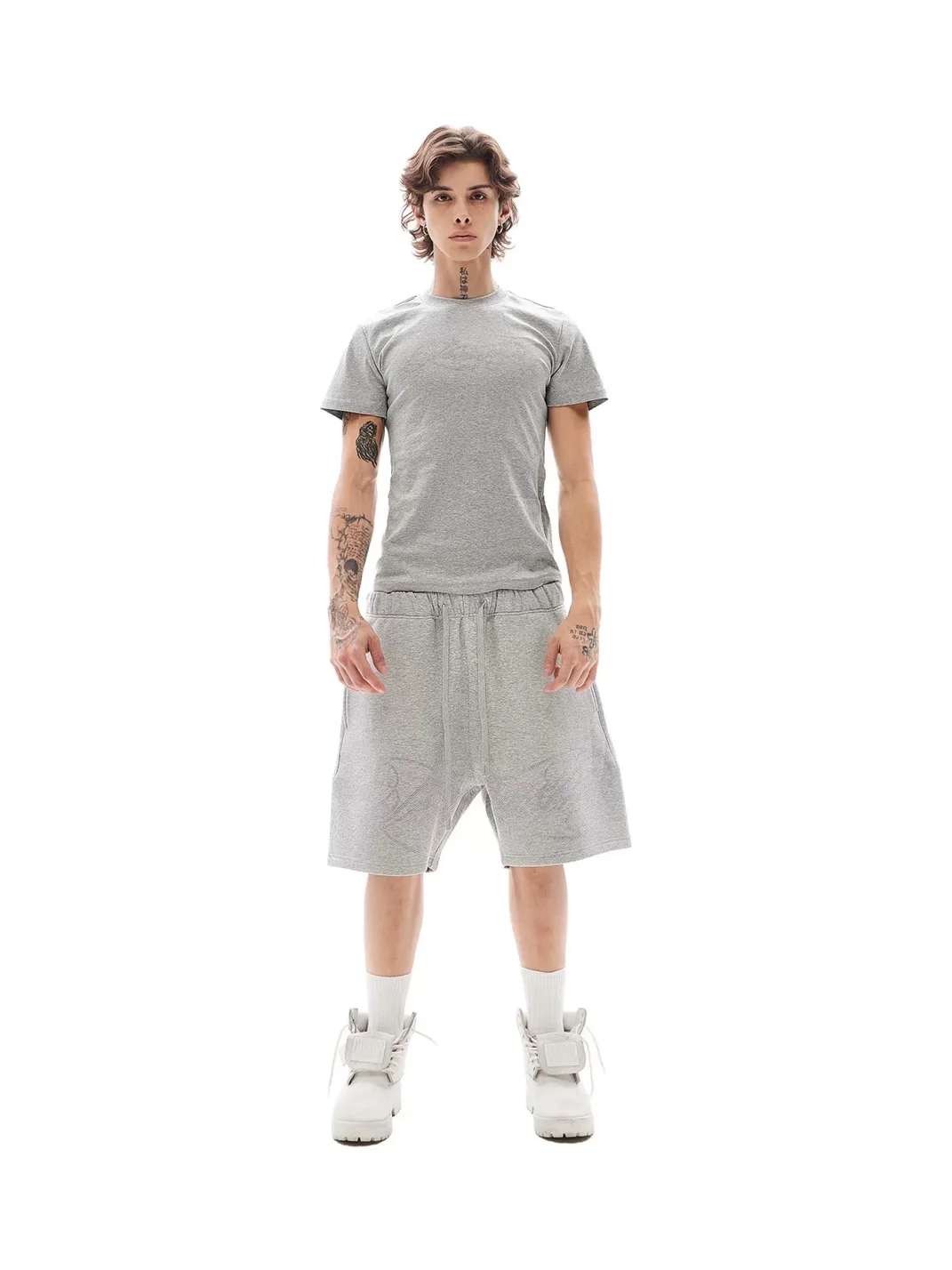 KARMANISTIC | American Vintage Rhinestone Relaxed Drawstring Shorts