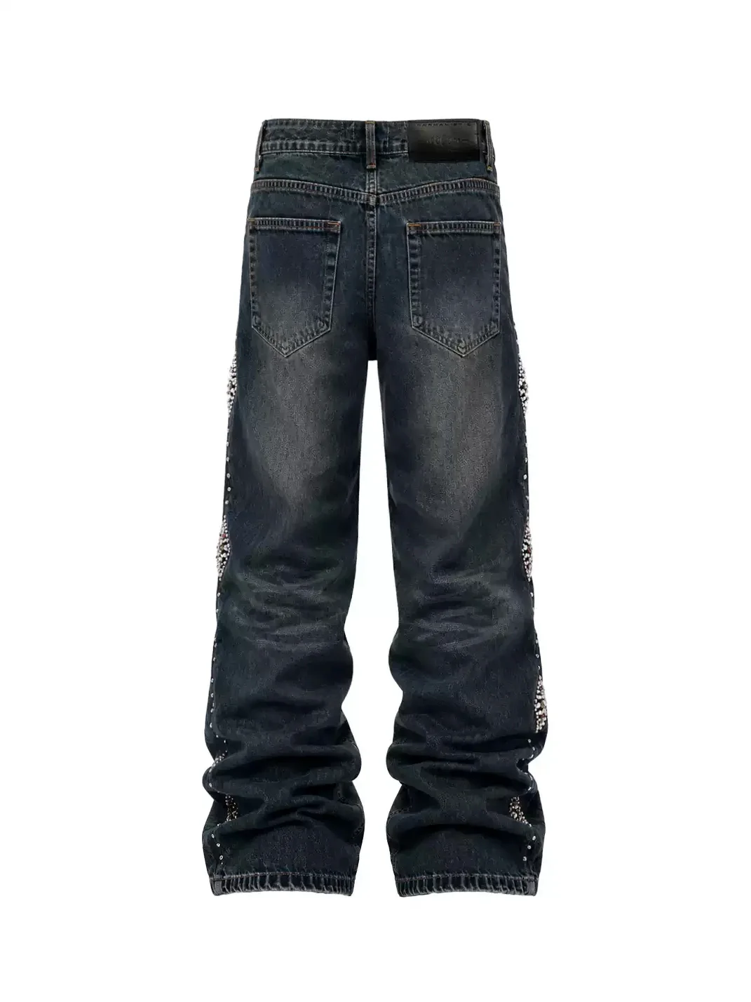 KARMANISTIC | Beaded Straight-Leg Loose Jeans