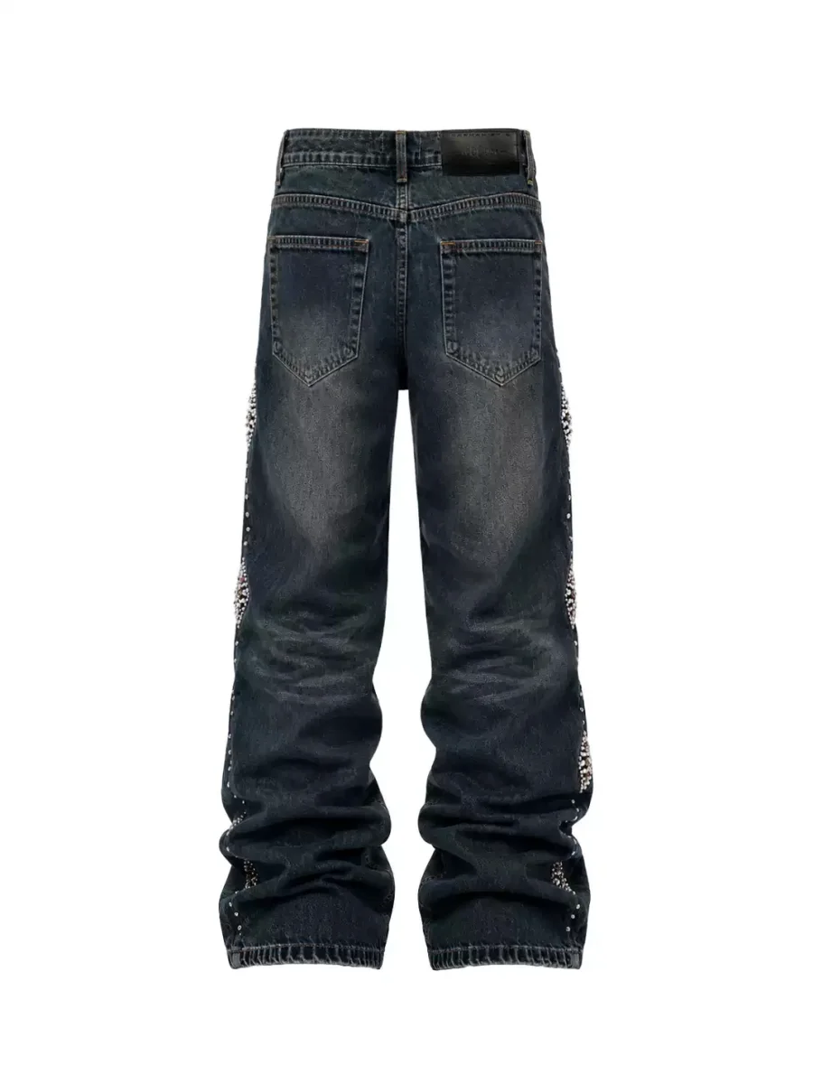 KARMANISTIC | Beaded Straight-Leg Loose Jeans - 4
