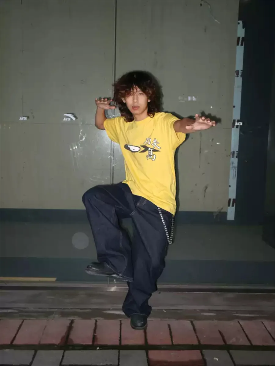 OXXO Online | Retro Tai Chi Print T-Shirt - 3