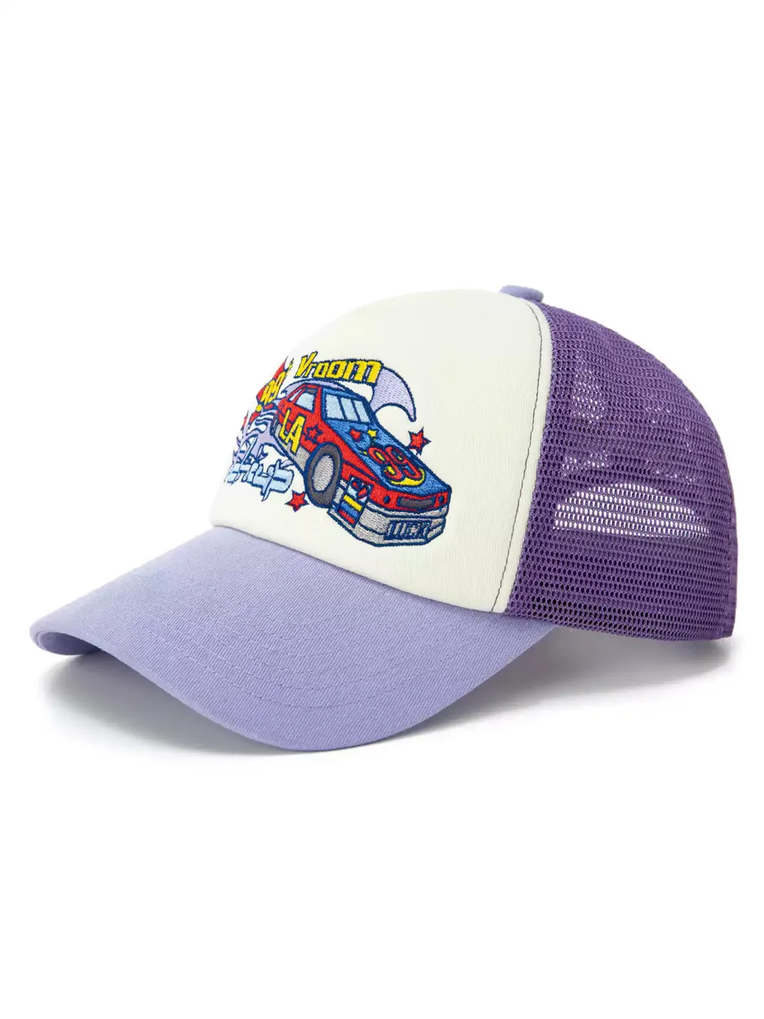 LUCKUP Archive | Racing Embroidered Mesh Trucker Cap
