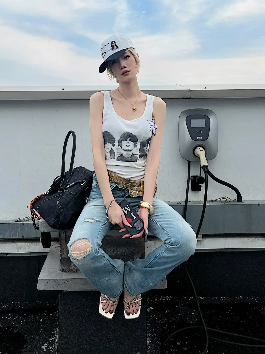 Lost Myself | Distressed Washed Detachable Patch Baseball Cap