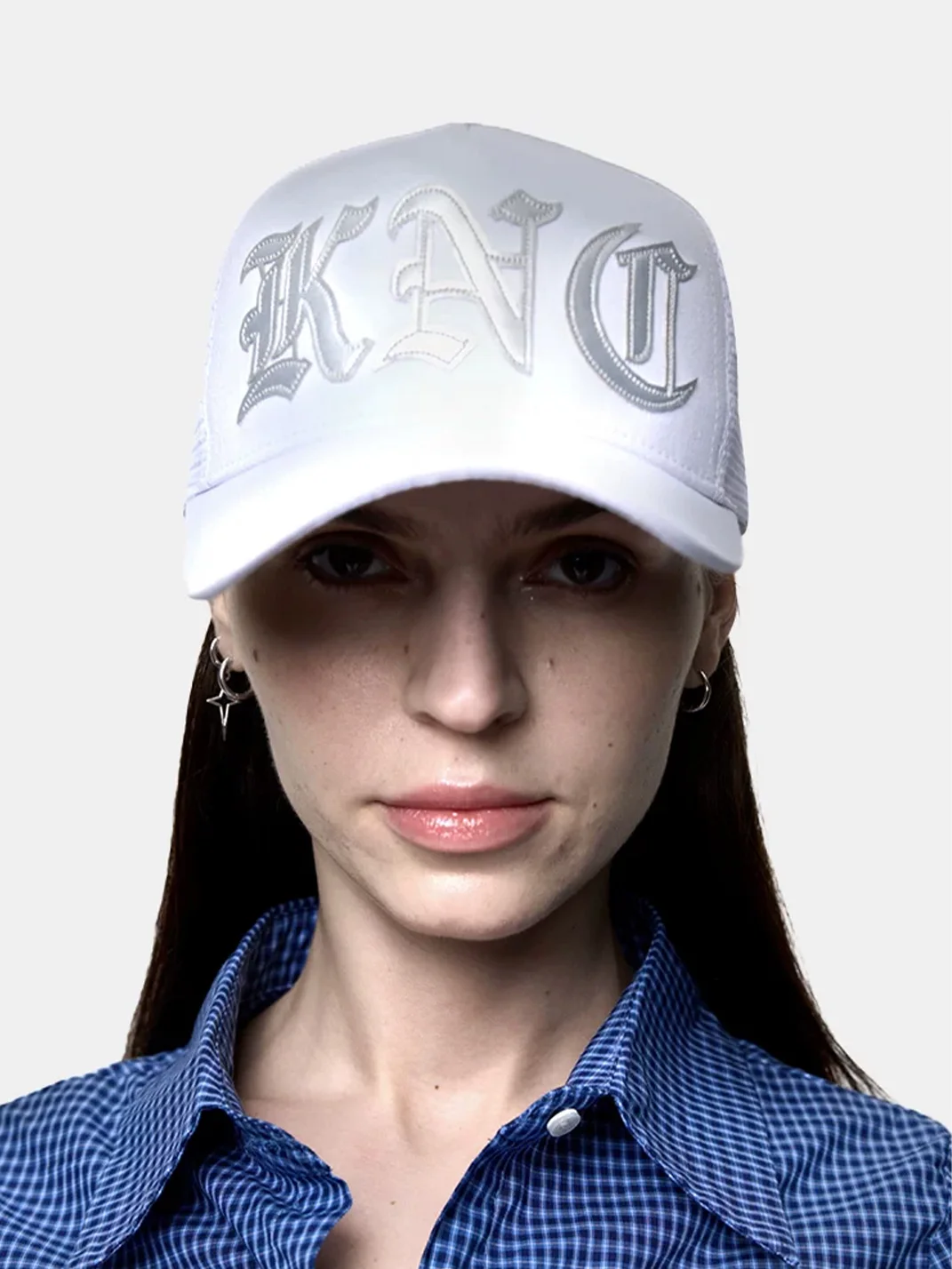 KARMANISTIC | Vintage Letter Embroidered Trucker Cap