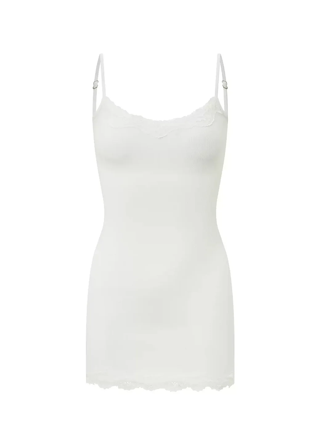 Anna aneae | Lace Trim Fitted Mini Dress