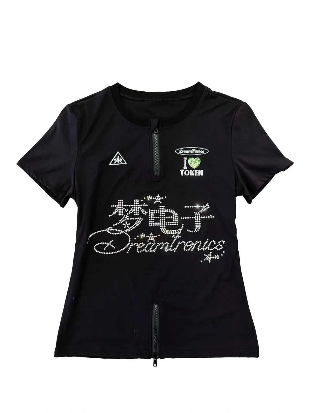 APRIORITY | Rhinestone Brushed Quick-Dry Cycling T-Shirt