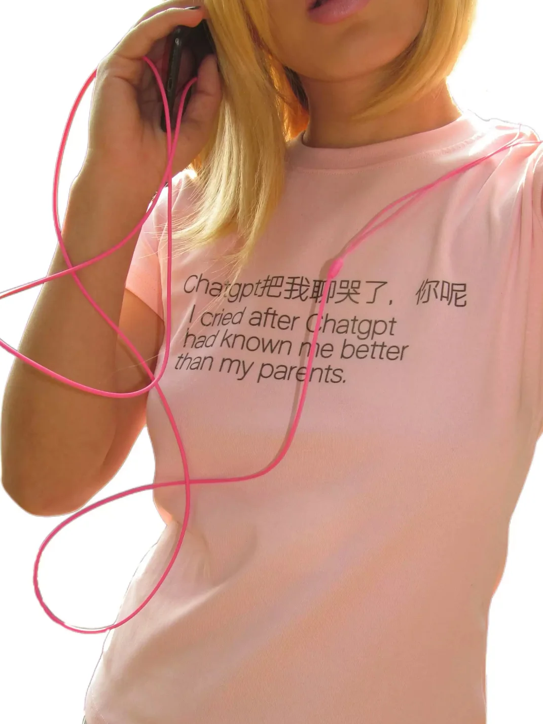 Rebel Angel | AI Slogan Fitted T-Shirt