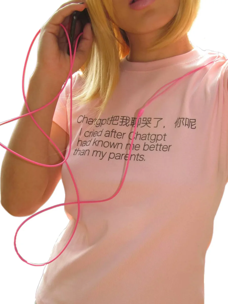 Rebel Angel | AI Slogan Fitted T-Shirt - 2