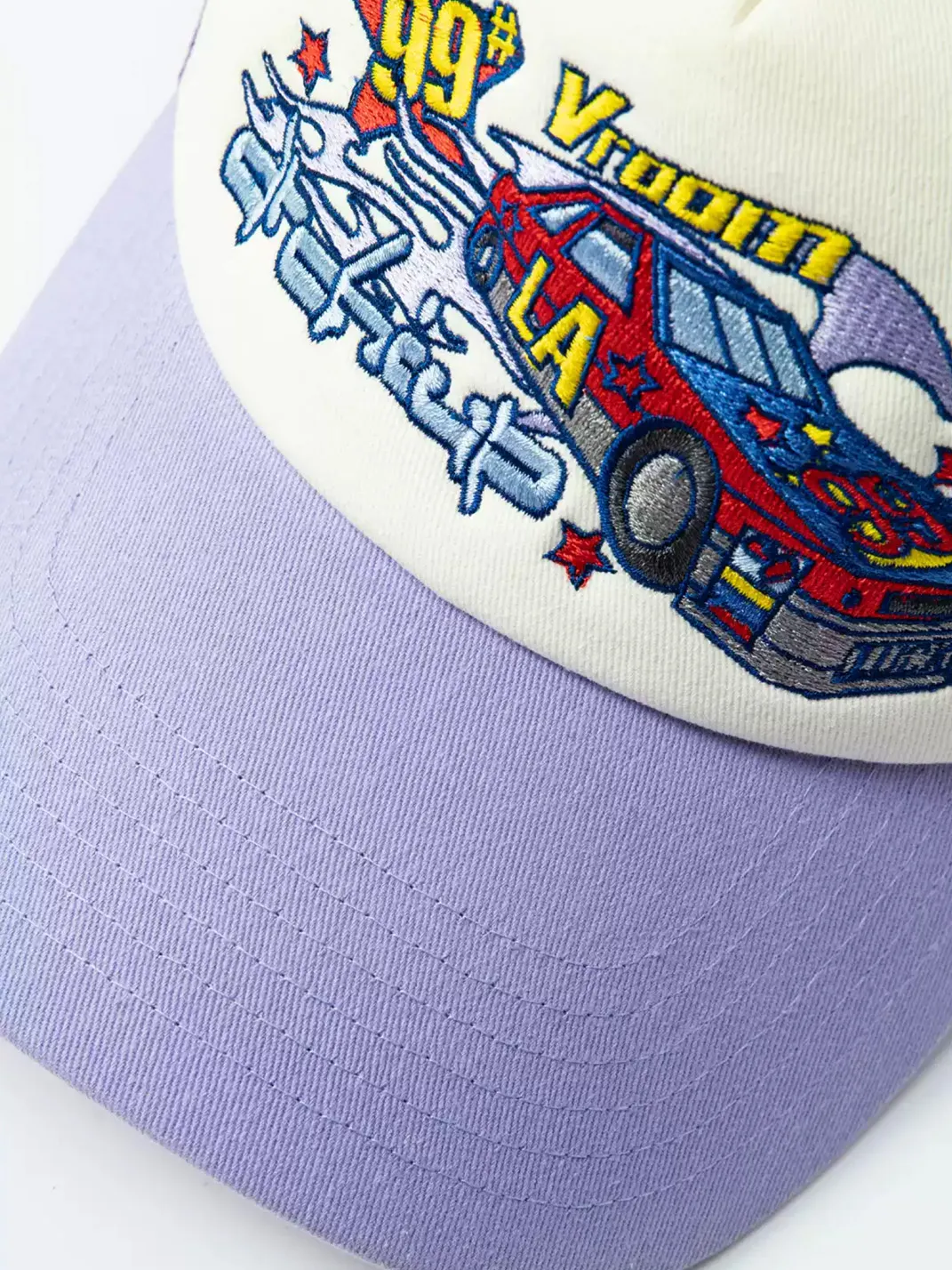 LUCKUP Archive | Racing Embroidered Mesh Trucker Cap