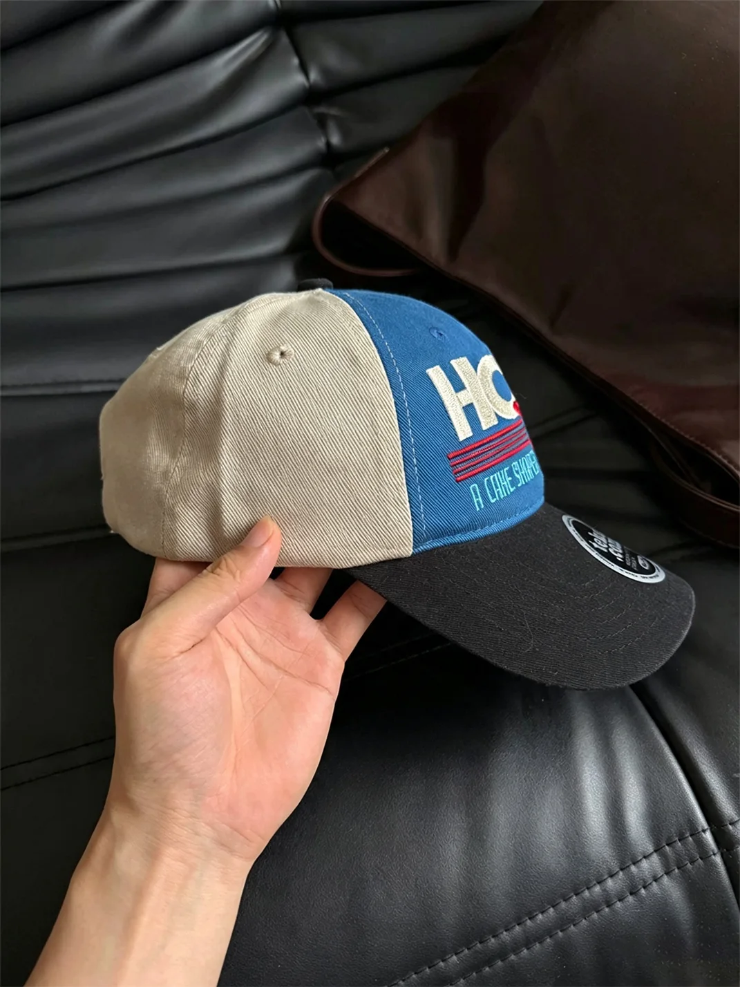 YAOLI STUDIO | Embroidered Colorblock Baseball Cap