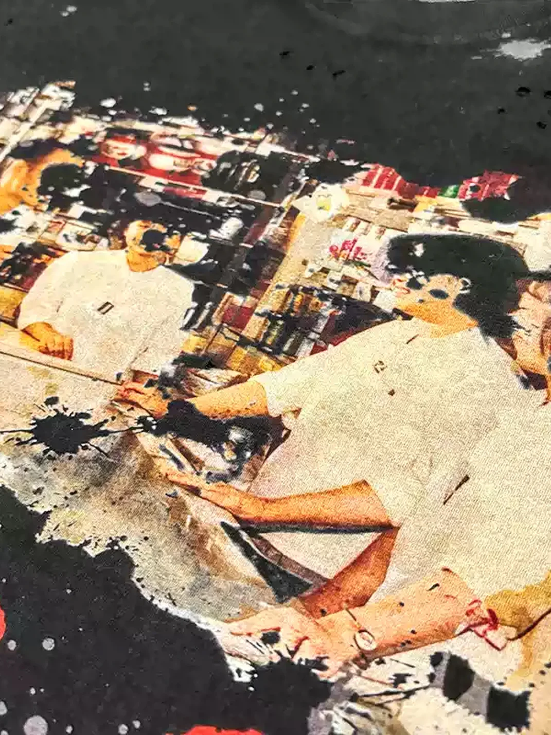 MELANIN | Vintage Washed Distressed Graphic T-Shirt