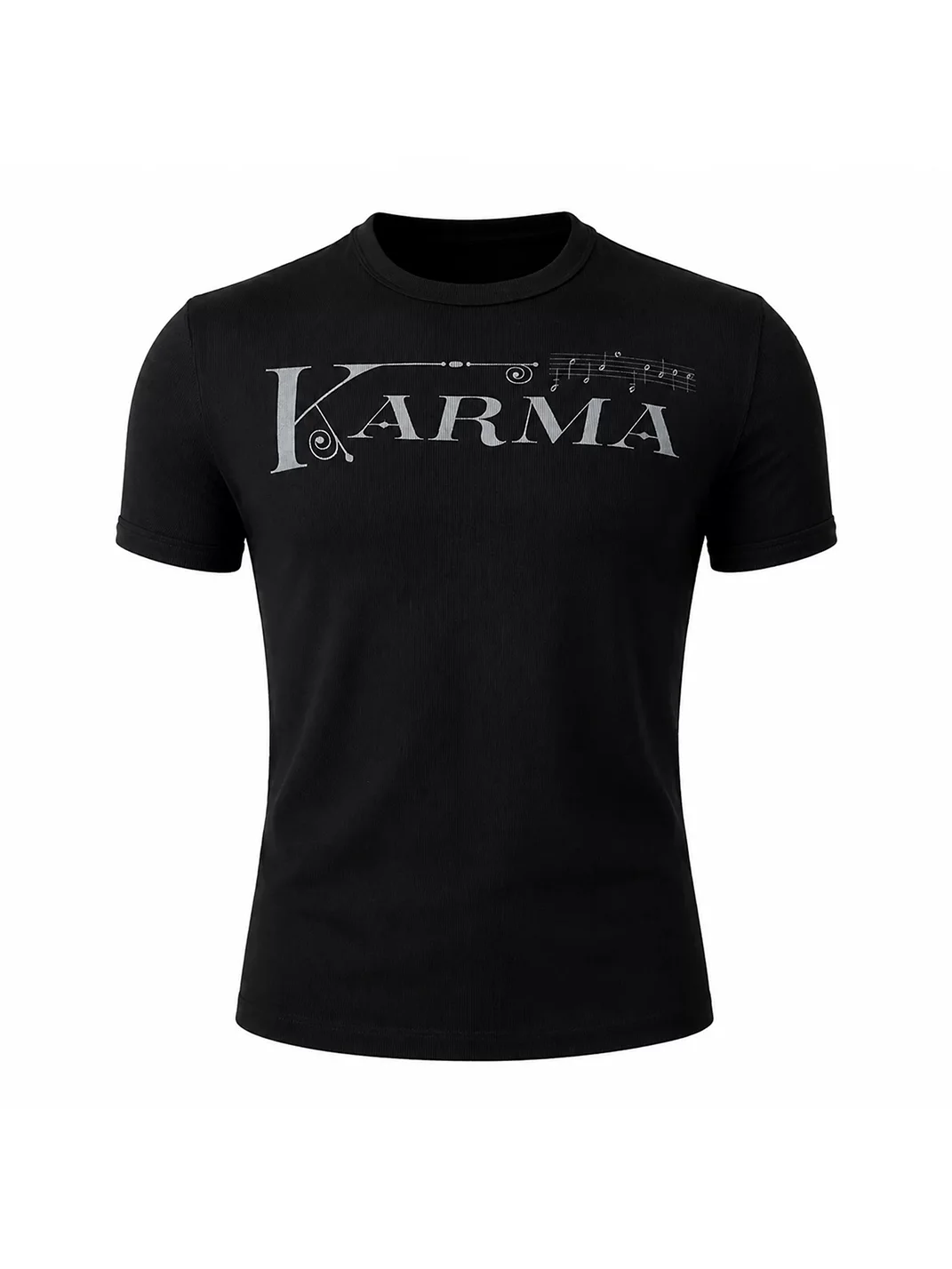 KARMANISTIC | Relaxed Music Note Print T-Shirt