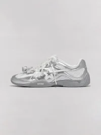 RIPSTAR | Galaxy Silver Ballet Jane Sneakers