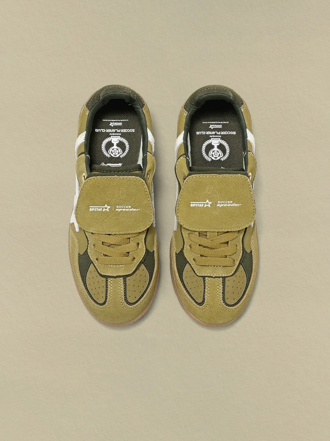 RIPSTAR | Avocado Retro Trainer Sneakers