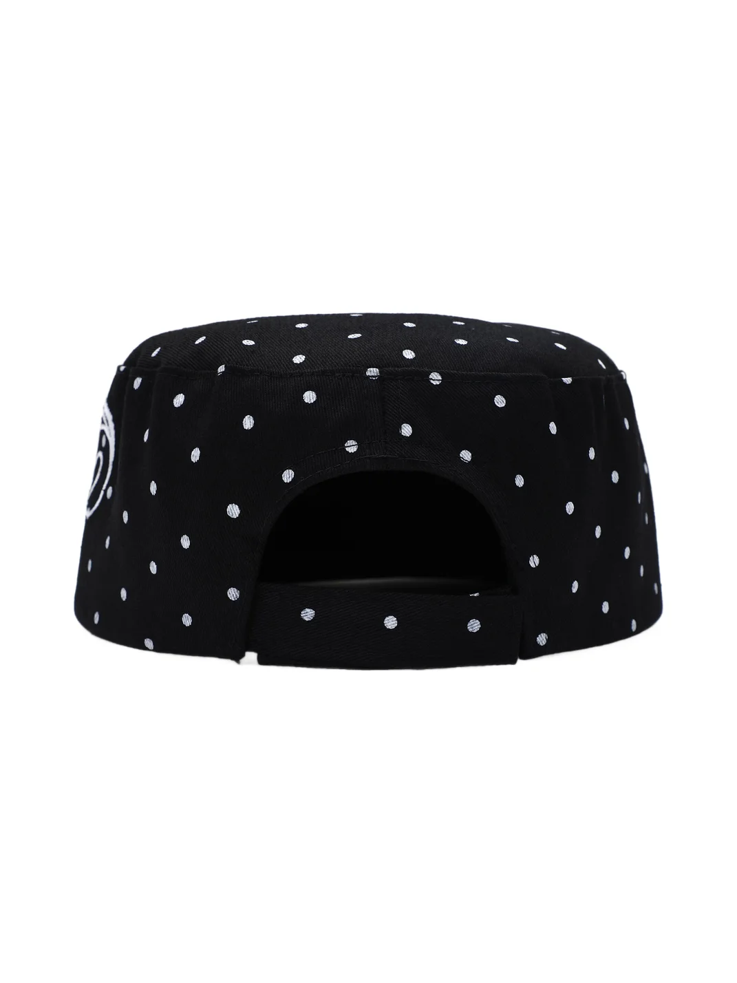 KARMANISTIC | Unisex Polka Dot Embroidered Flat Brim Cap