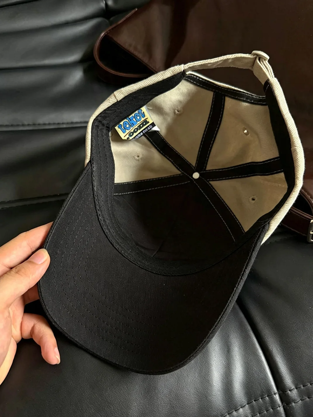 YAOLI STUDIO | Embroidered Colorblock Baseball Cap
