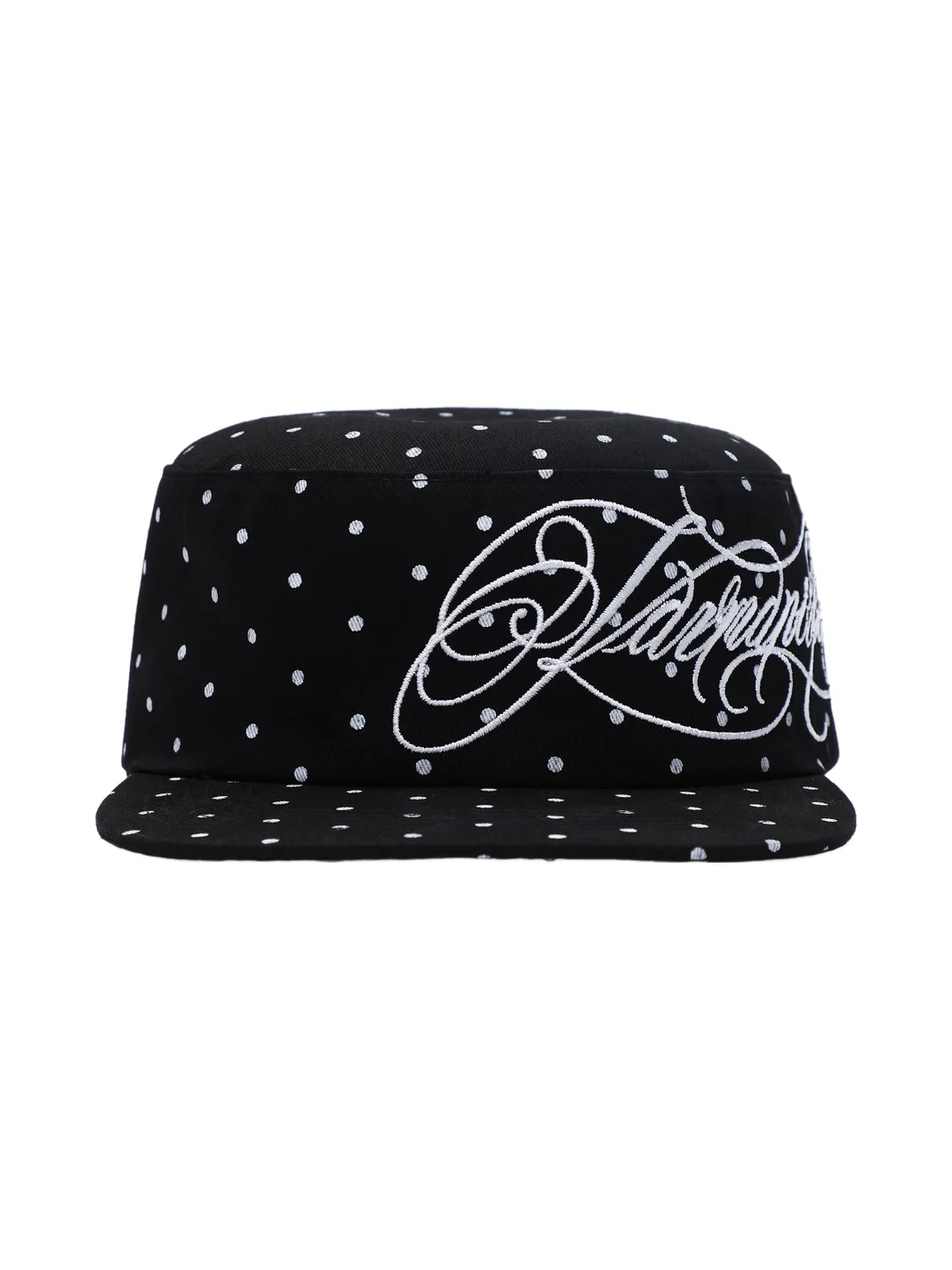 KARMANISTIC | Unisex Polka Dot Embroidered Flat Brim Cap