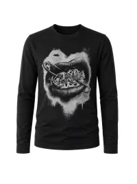 KARMANISTIC | Retro Lips Slim Long Sleeve T-Shirt