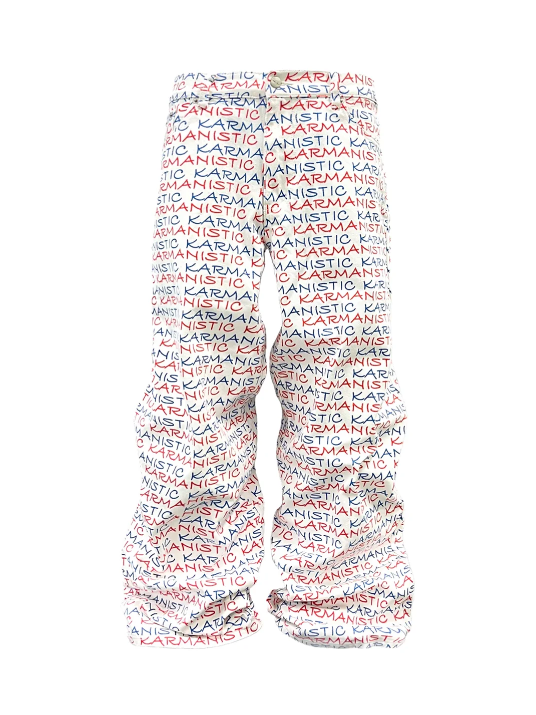 KARMANISTIC | Full Print Loose Wide Leg Jeans