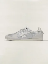 RIPSTAR | Star Antique Silver Low-Profile Retro Trainers