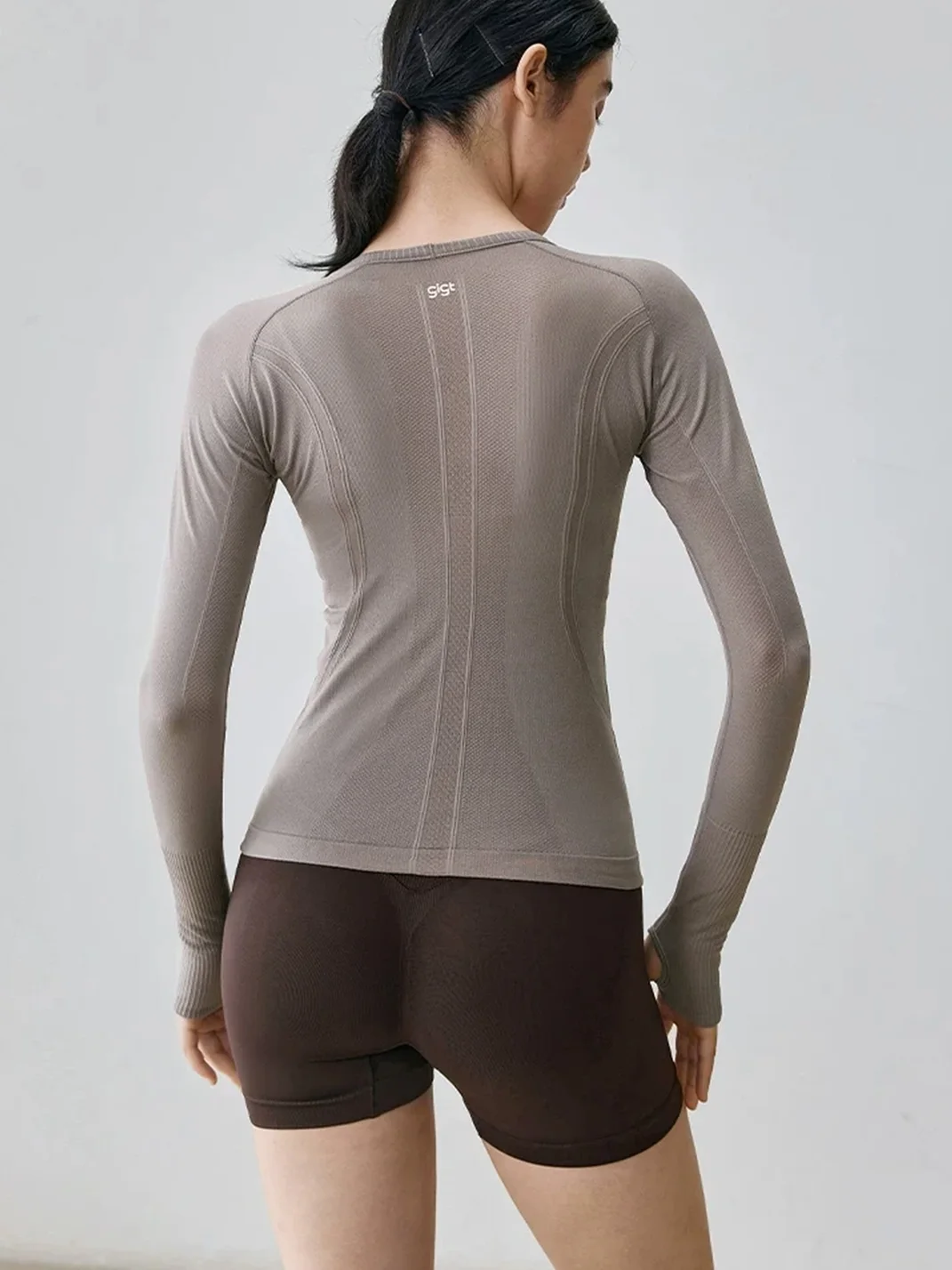 Gigt | Seamless Fitted Long Sleeve Athletic Top