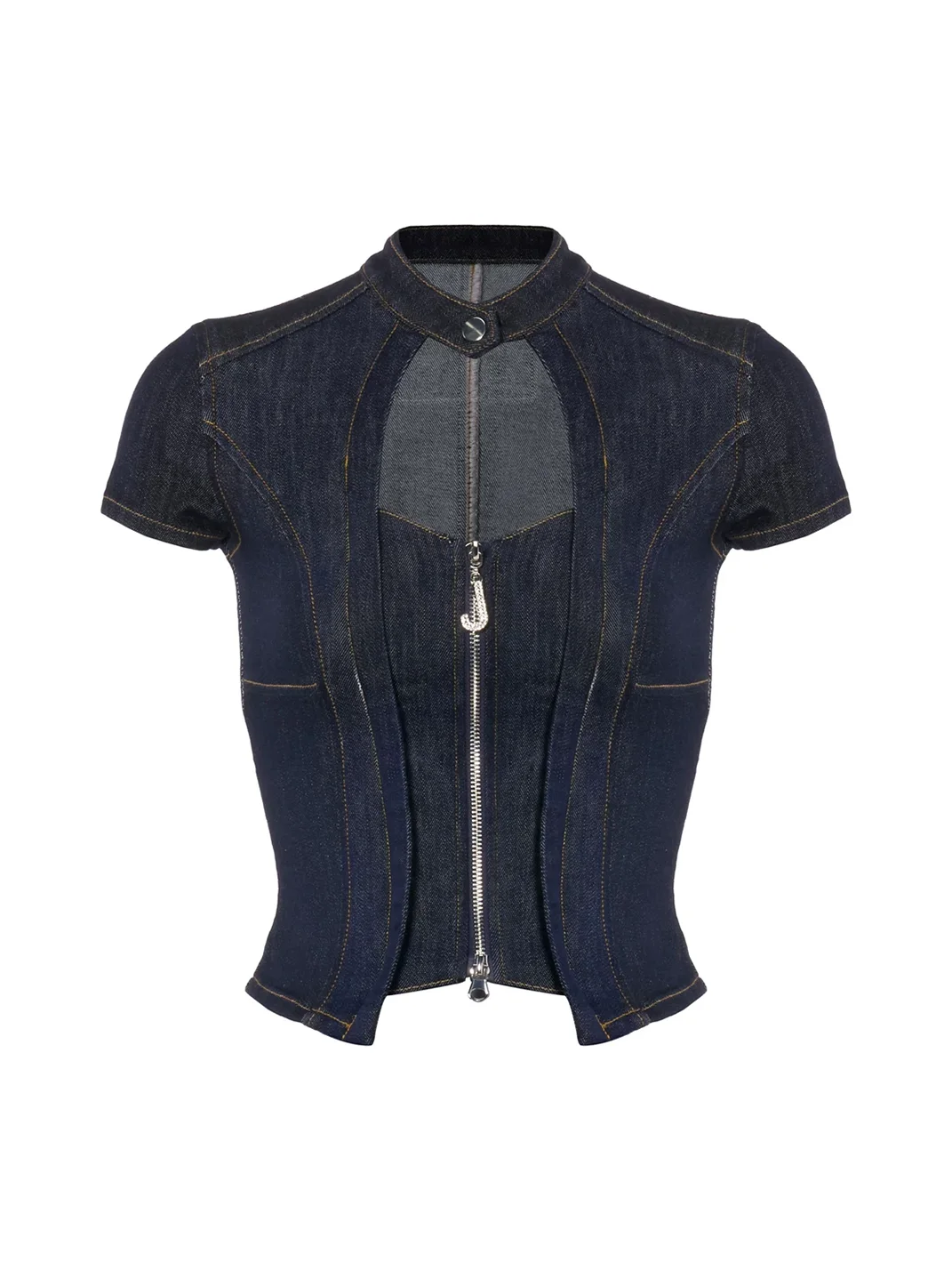 JYOSEI | Dark Blue Denim Two-Piece Set