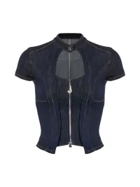 JYOSEI | Dark Blue Denim Two-Piece Set