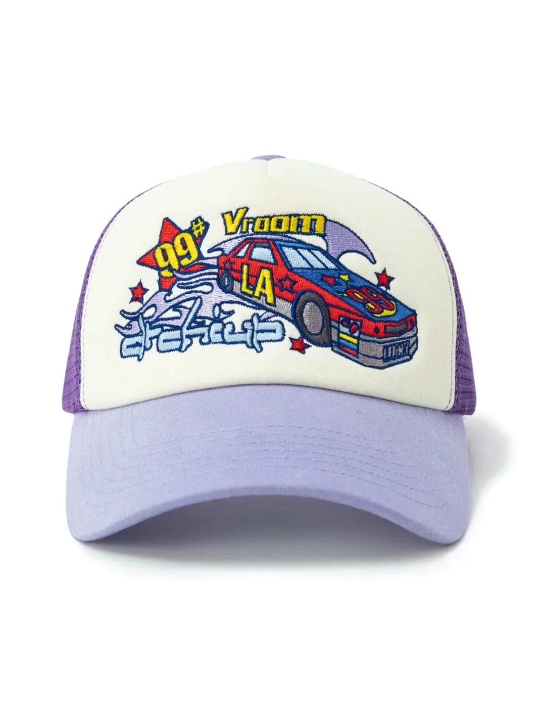 LUCKUP Archive | Racing Embroidered Mesh Trucker Cap