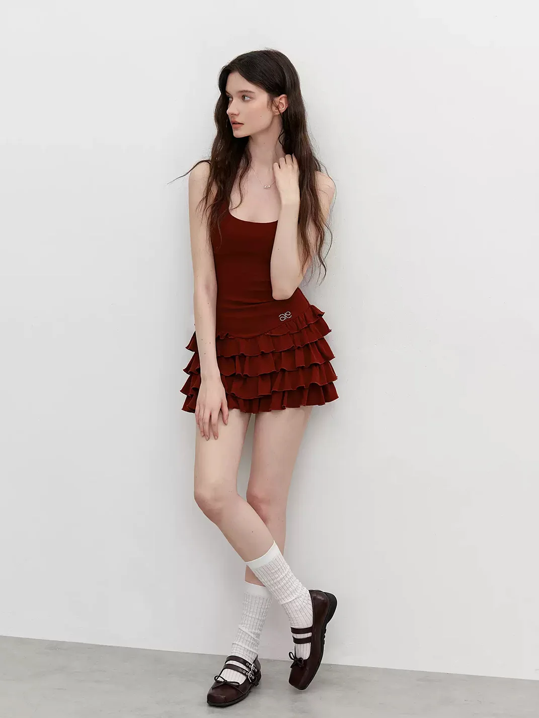 Ayo | Rhinestone Halter Fitted Tiered Dress