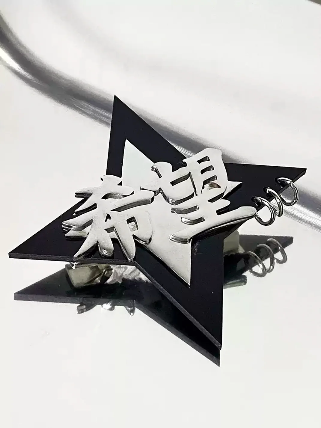 EOHSTUDIO | Y2K Titanium Steel Heart Cross Star Hair Clips