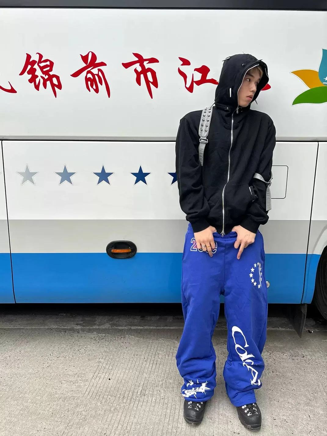 ColdAsia | Loose Scorpion Print Sweatpants