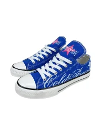 ColdAsia | Star Script Skull Canvas Sneakers