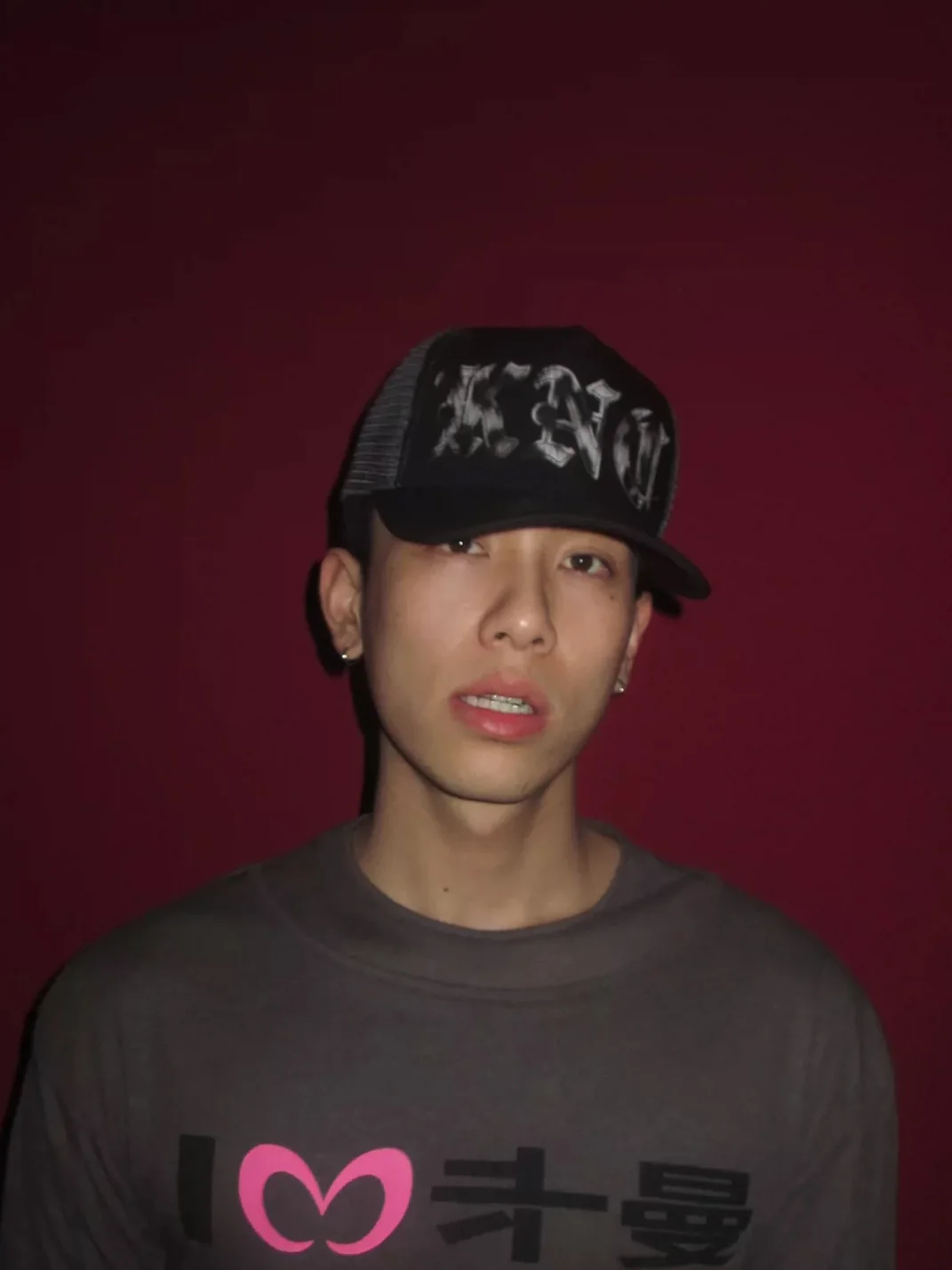 KARMANISTIC | Vintage Letter Embroidered Trucker Cap