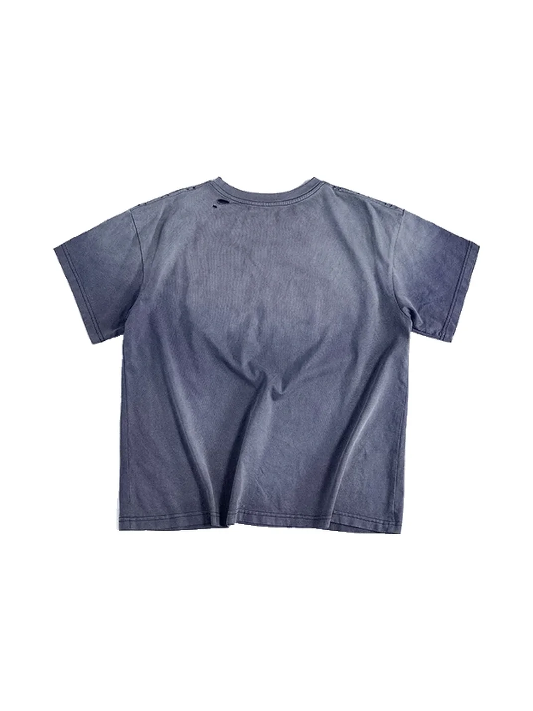HAS2SONS | Distressed Angel Graphic Cropped T-Shirt