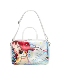 BETWEENAND | Double-Sided Angel Print Convertible Handbag