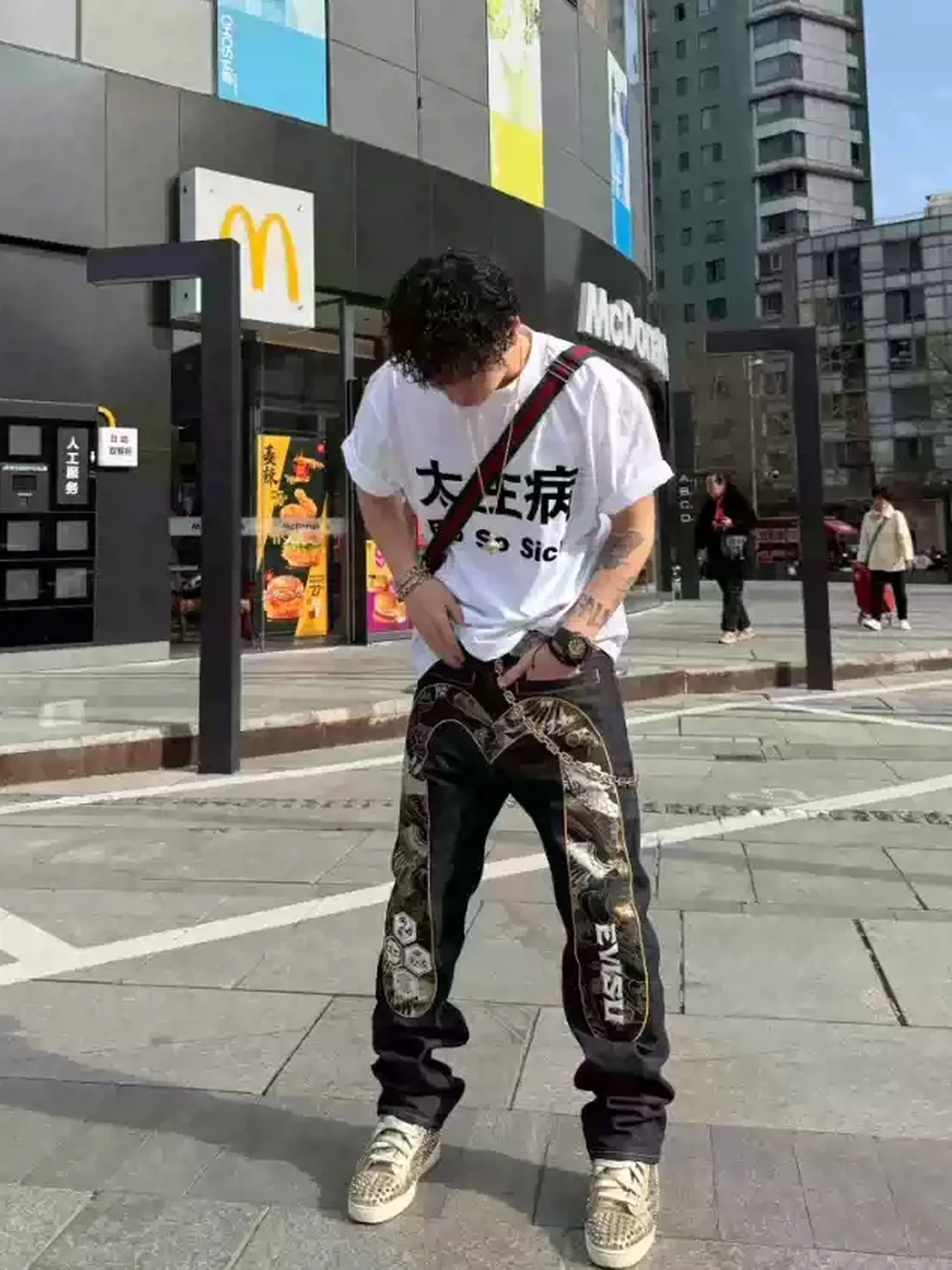 GENAGROUP | Oversized Graphic Drop Shoulder T-Shirt