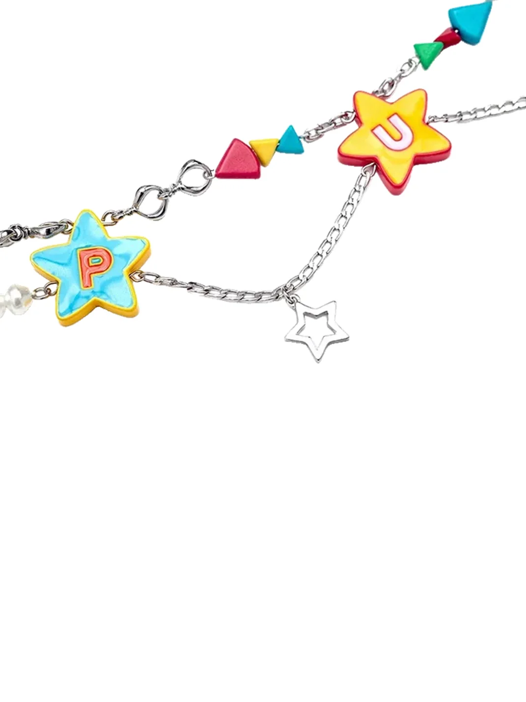 Jewelrybycruzs | Layered Pearl Cosmic Charm Necklace