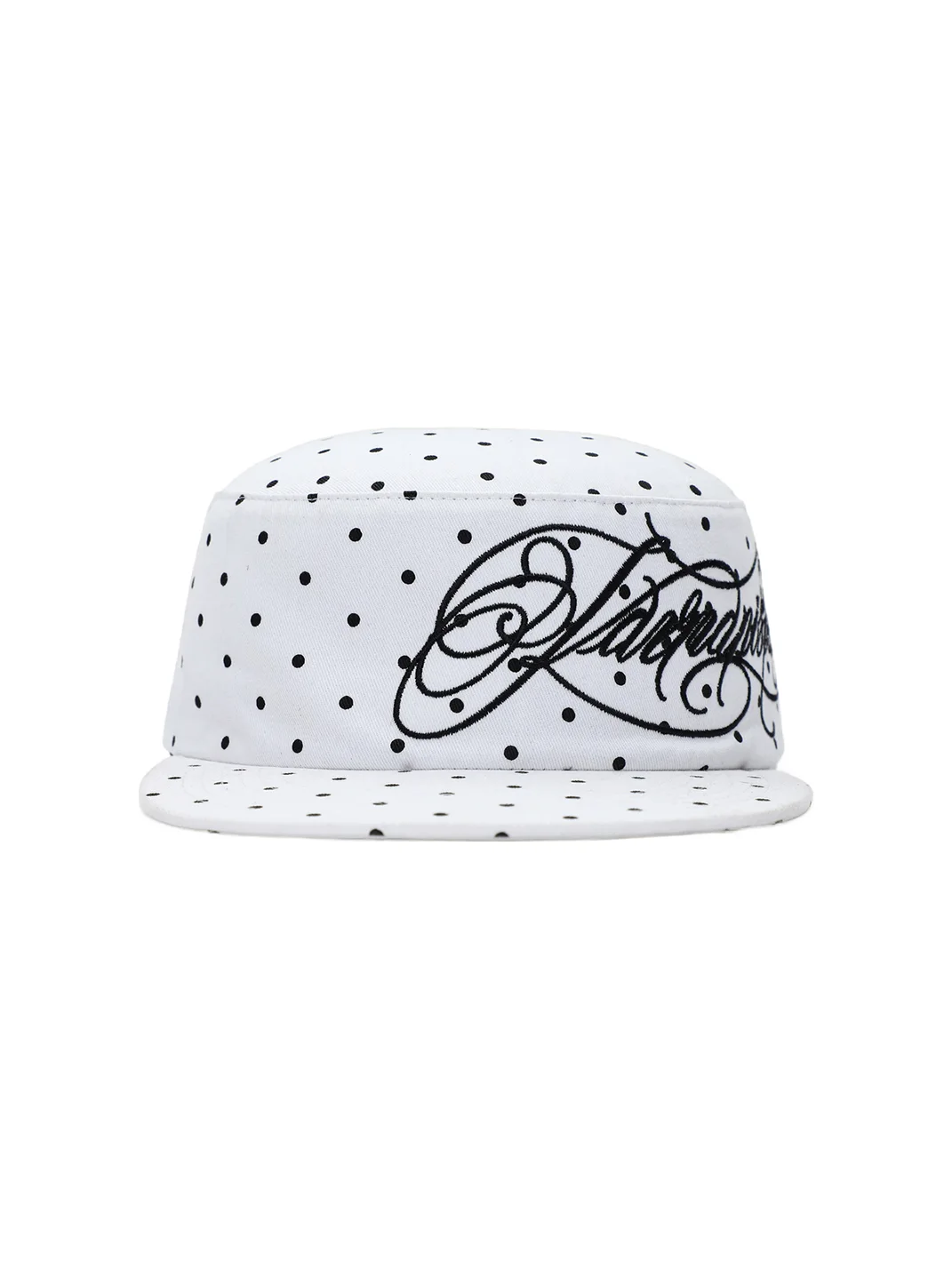 KARMANISTIC | Unisex Polka Dot Embroidered Flat Brim Cap