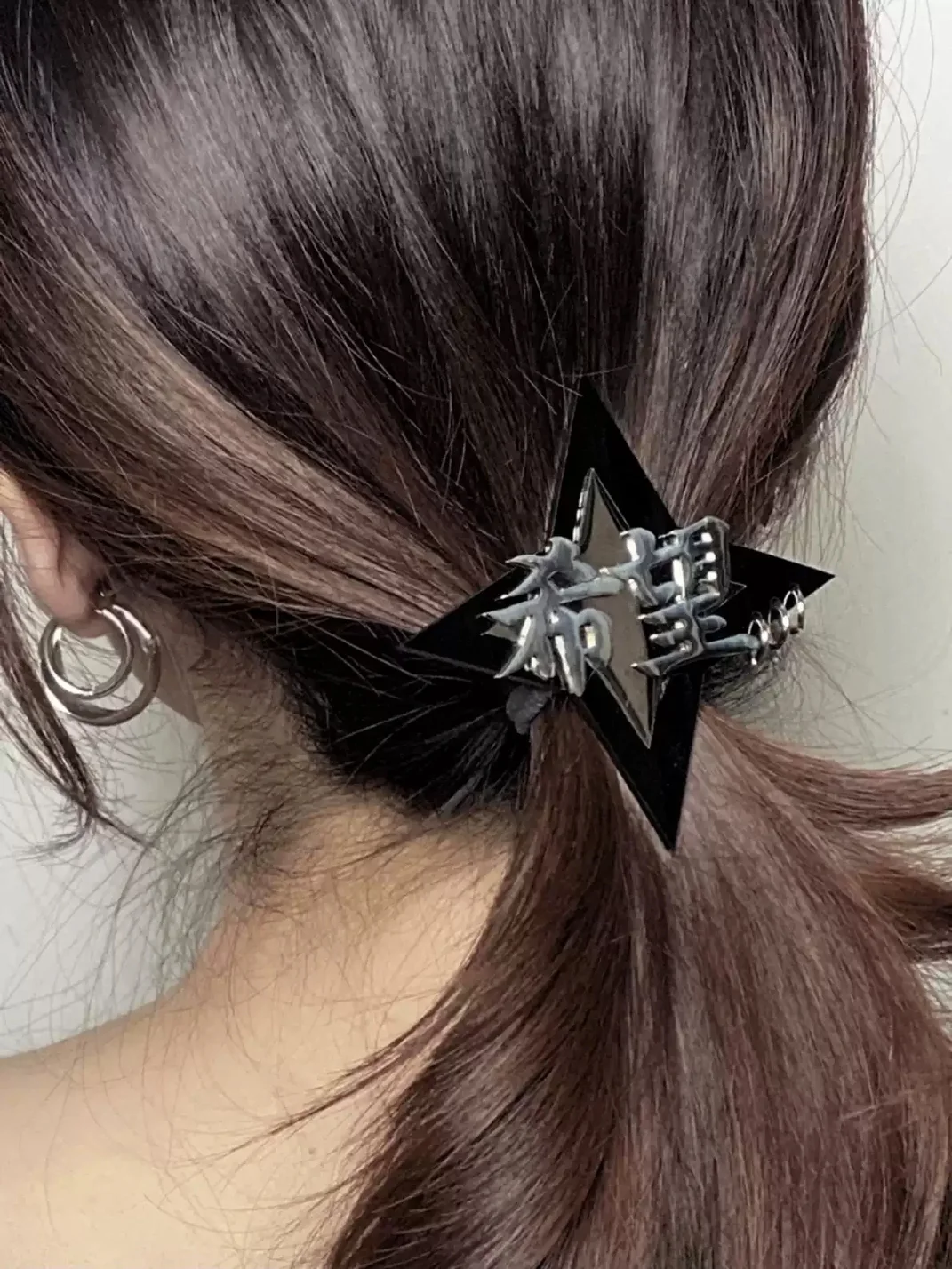 EOHSTUDIO | Y2K Titanium Steel Heart Cross Star Hair Clips