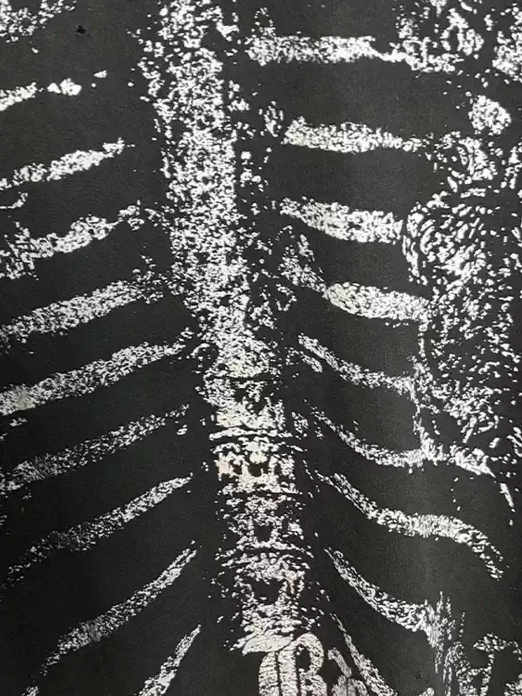 MELANIN | Distressed Skeleton Print T-Shirt