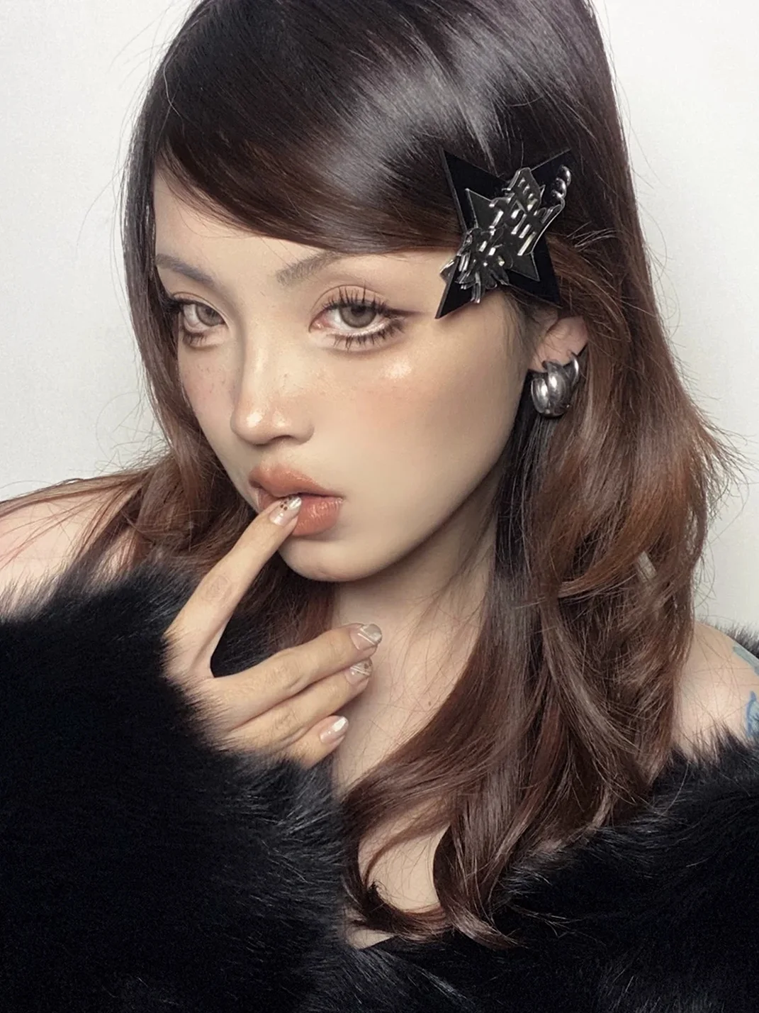 EOHSTUDIO | Y2K Titanium Steel Heart Cross Star Hair Clips