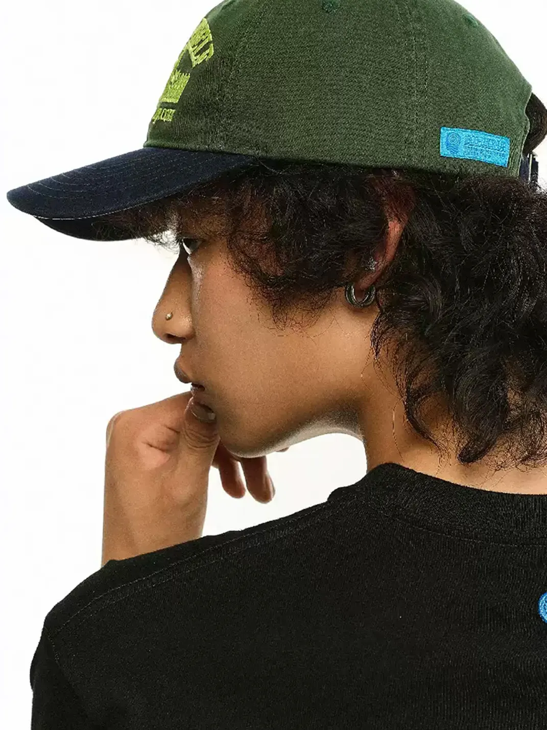 LUCKUP Archive | Embroidered Colorblock Vintage Baseball Cap