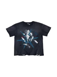 HAS2SONS | Washed Distressed Boxy Short-Sleeve T-Shirt