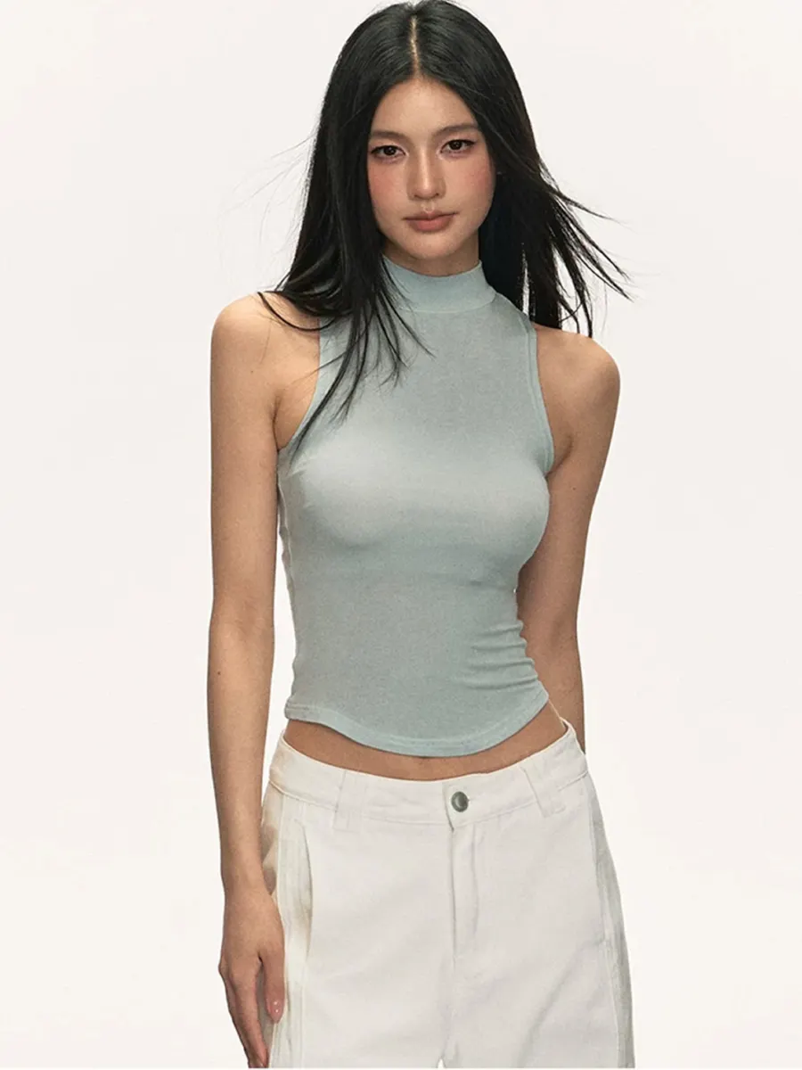 Anna aneae | Slim Knit Cropped Tank Top - 4