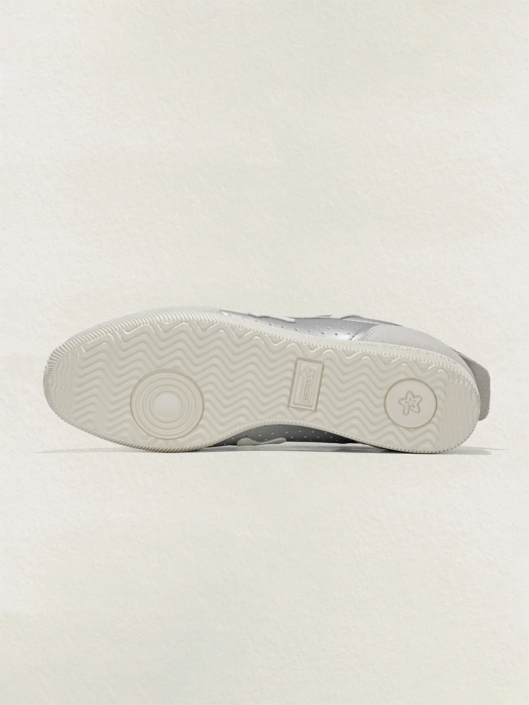 RIPSTAR | Star Antique Silver Low-Profile Retro Trainers