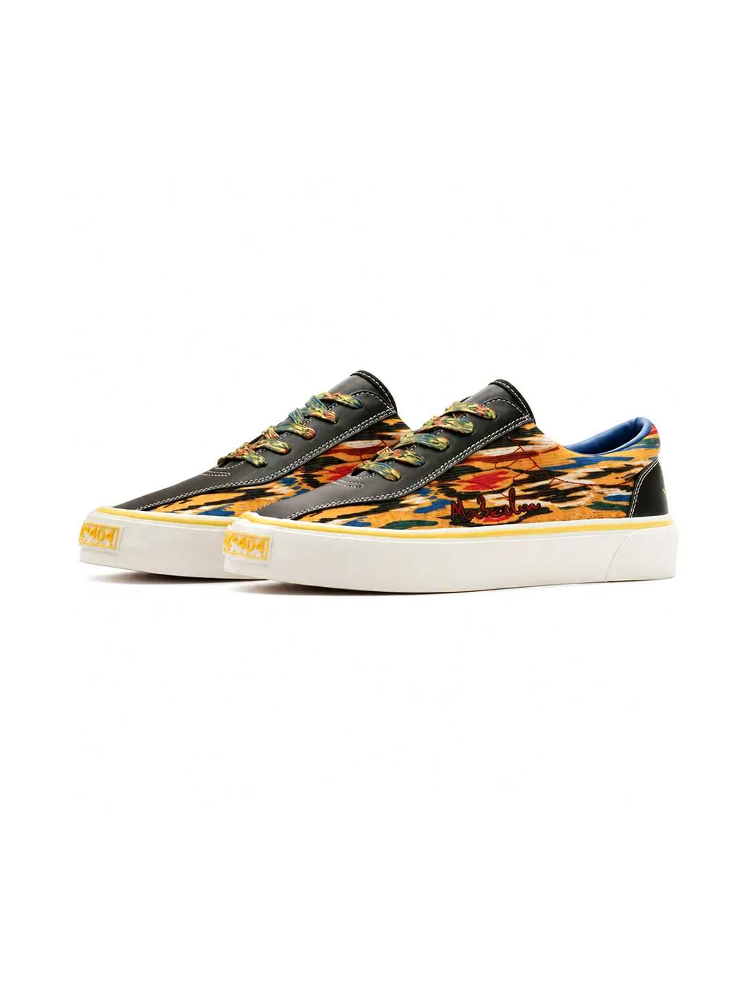 EQLZ | Etles Pattern Low Top Skate Sneakers