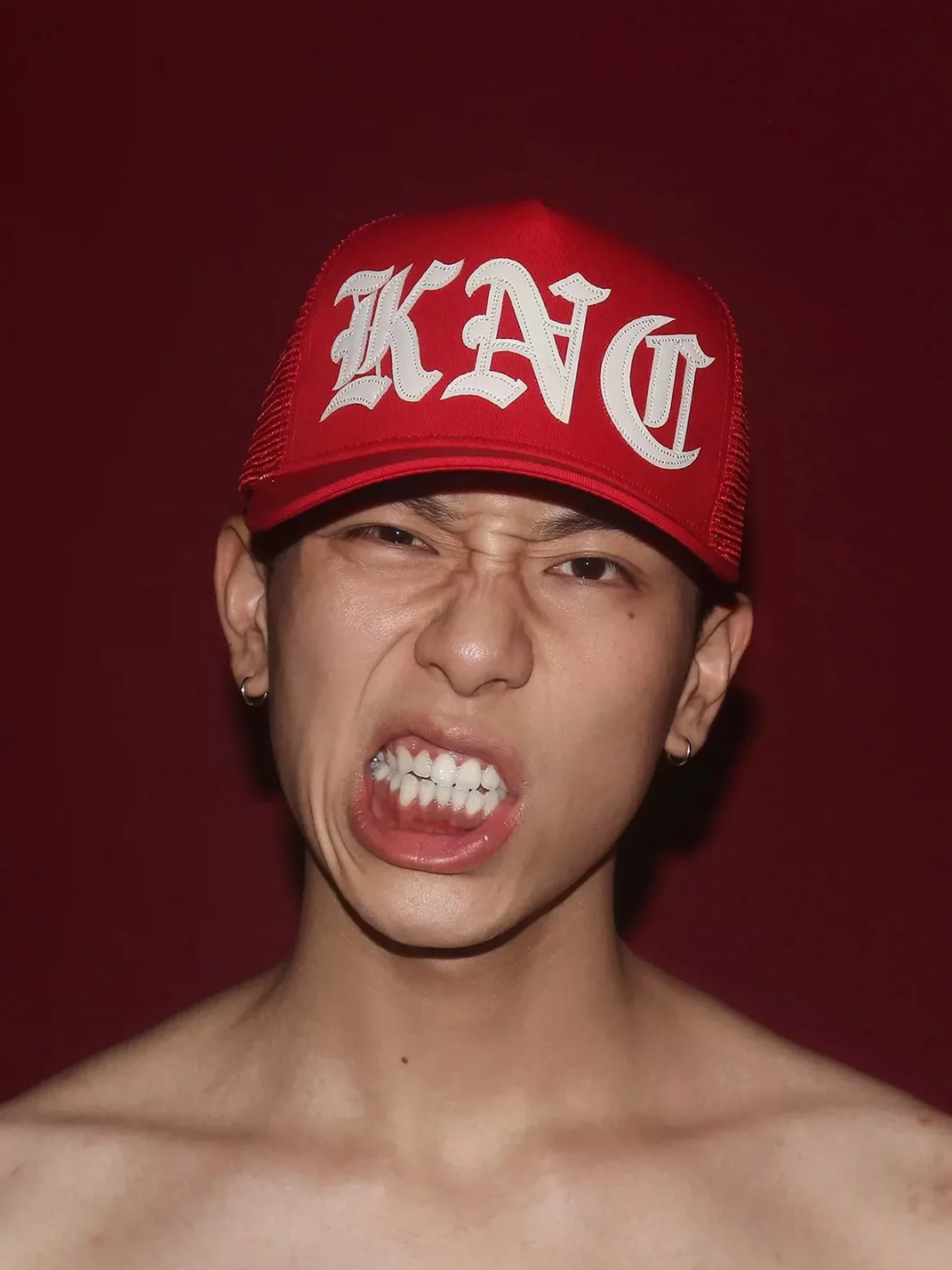 KARMANISTIC | Vintage Letter Embroidered Trucker Cap