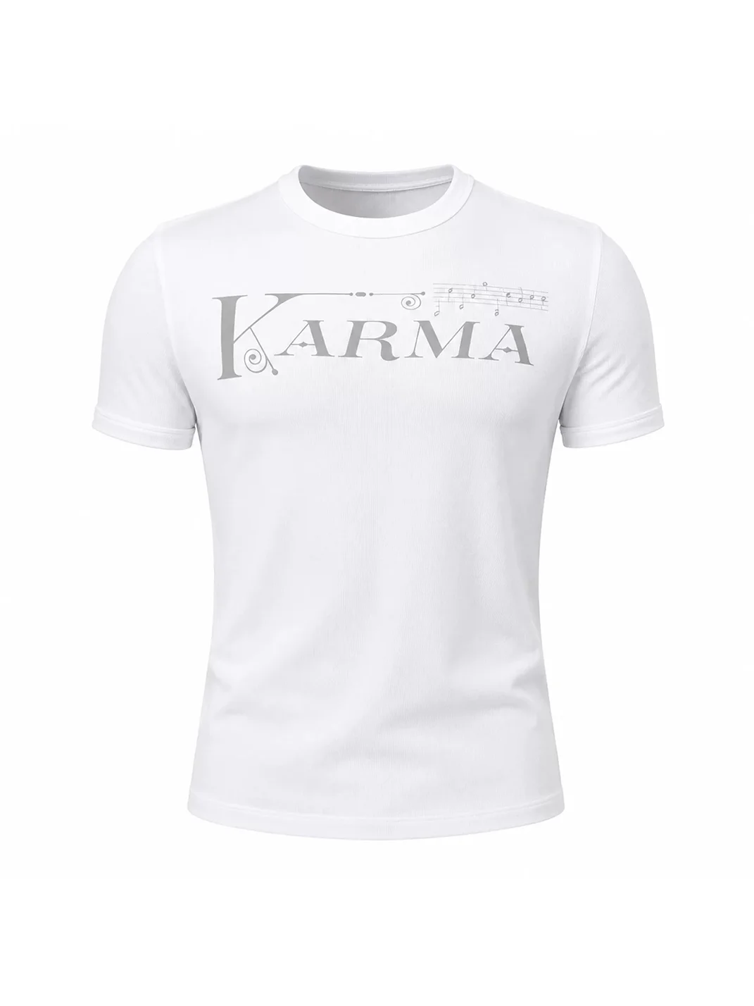 KARMANISTIC | Relaxed Music Note Print T-Shirt