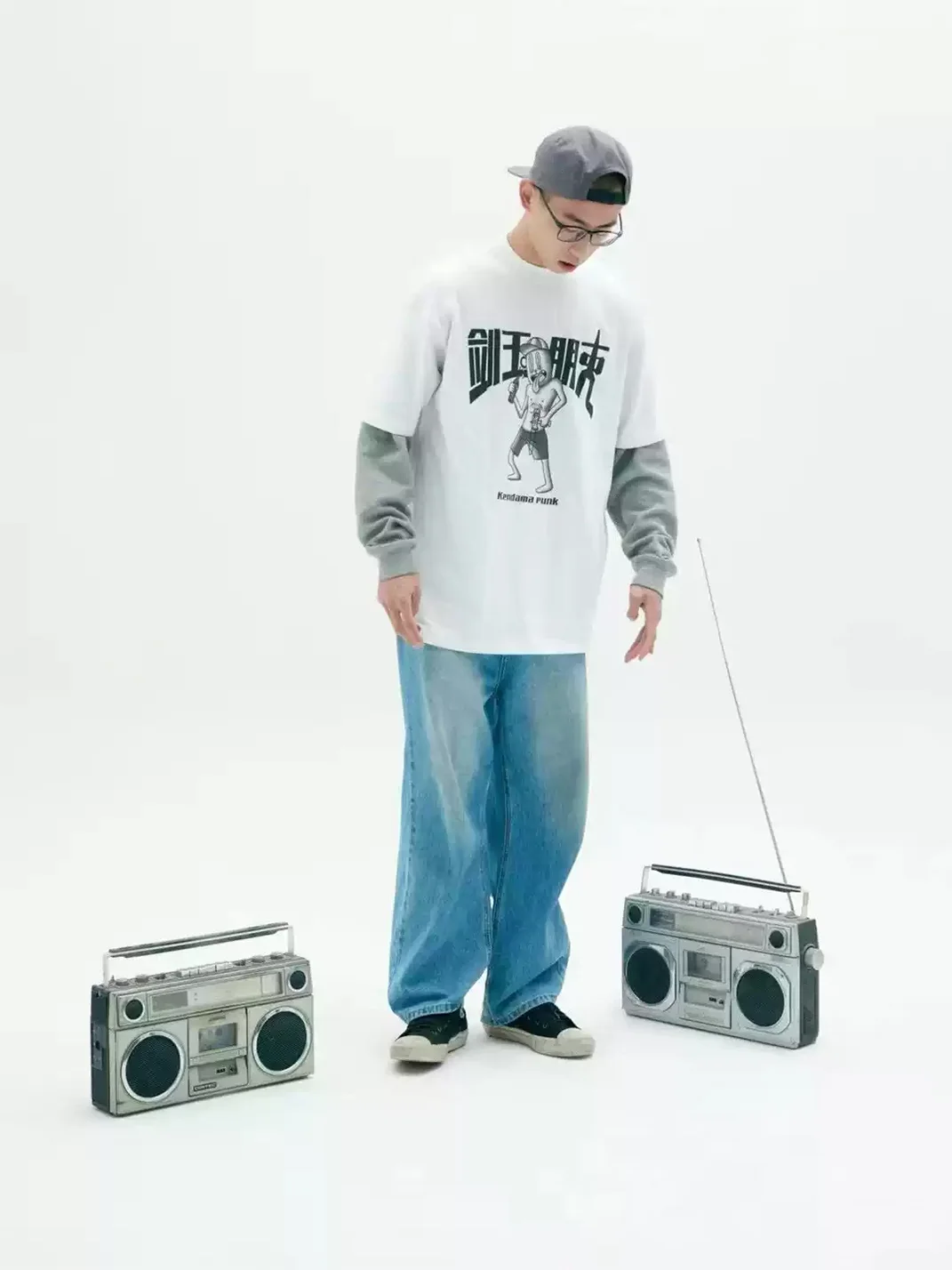 Loopstore | Kendama Punk Vintage Printed T-Shirt